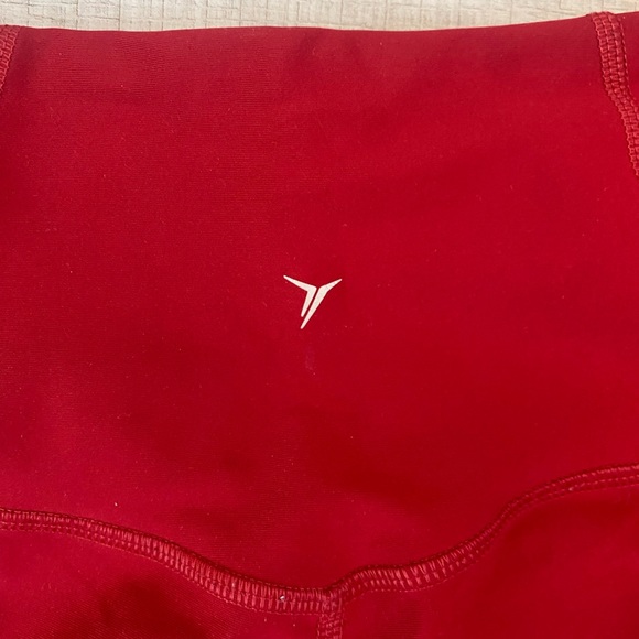 Old Navy red leggings! very soft and stretchy:) - Picture 5 of 6